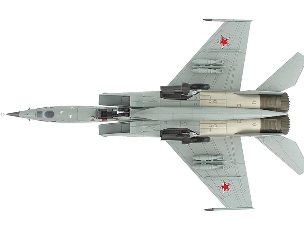 Mikoyan-Gurevich MiG-25RBT Aircraft "Red 46, 47th Guards Reconnaissance Aviation Regiment, 2nd Squadron" (2001) Russian Air Force "Air Power Series" 1/72 Diecast Model by Hobby Master
