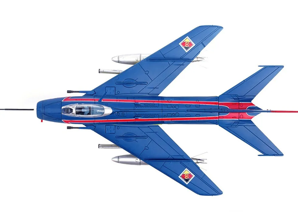 Mikoyan Gurevich MiG 19S Farmer C Fighter Aircraft 1 Staffel JG 3 Preschen 5th World Aerobatic Championships 1968 Wing Series 1/72 Diecast Model Panzerkampf 14642PB