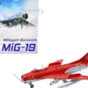 Mikoyan Gurevich MiG 19S Farmer C Fighter Aircraft Yellow 45 VVS Display Team Soviet Air Force Kubinka Air Base 1960 Wing Series 1/72 Diecast Model Panzerkampf 14642PA