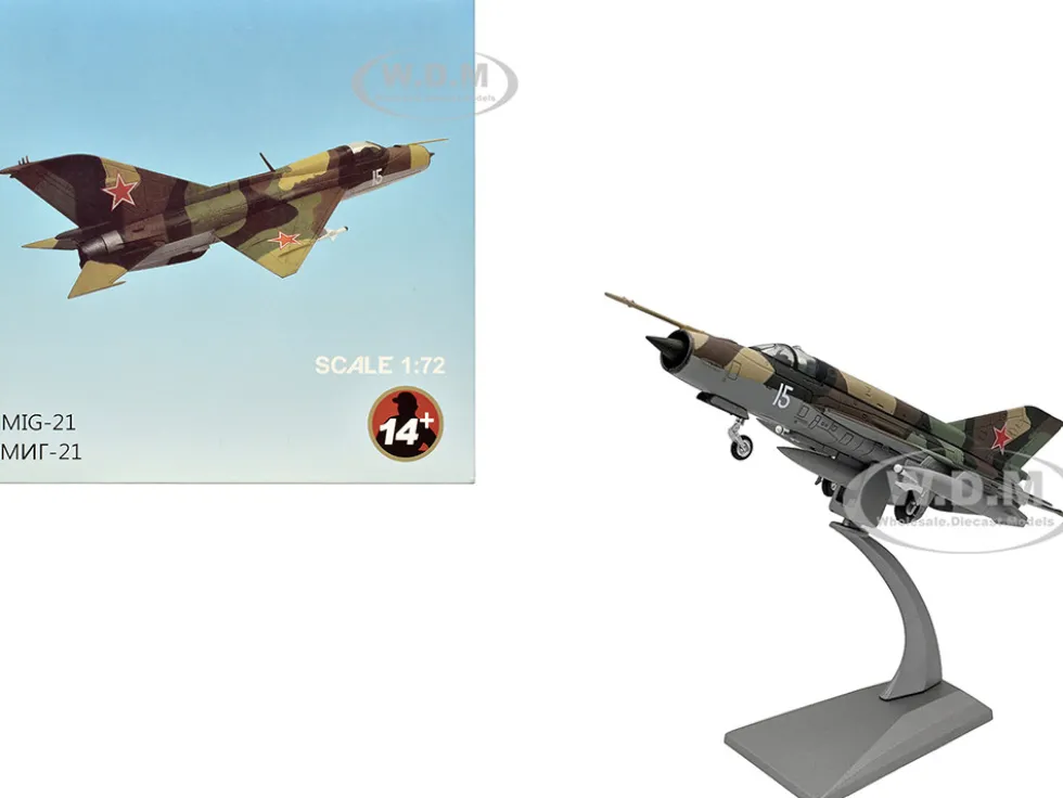Mikoyan-Gurevich MiG-21SM Fishbed-J Fighter Aircraft "Soviet Air Force" 1/72 Diecast Model Airplane