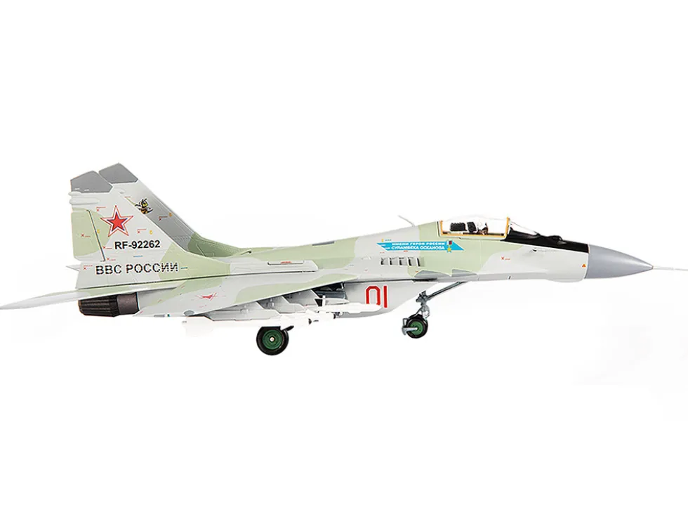 Mikoyan MiG-29S Fulcrum-C Fighter Aircraft "Hero of Russia General Sulambek Oskanov, Lipetsk AB, Russia" (2018) Russian Air Force 1/72 Diecast Model by JC Wings