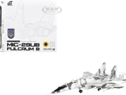 Mikoyan MiG-29UB Fulcrum-B Fighter Aircraft "Vasylkiv Air Base, Ukraine" (2021) Ukrainian Air Force 1/72 Diecast Model by JC Wings