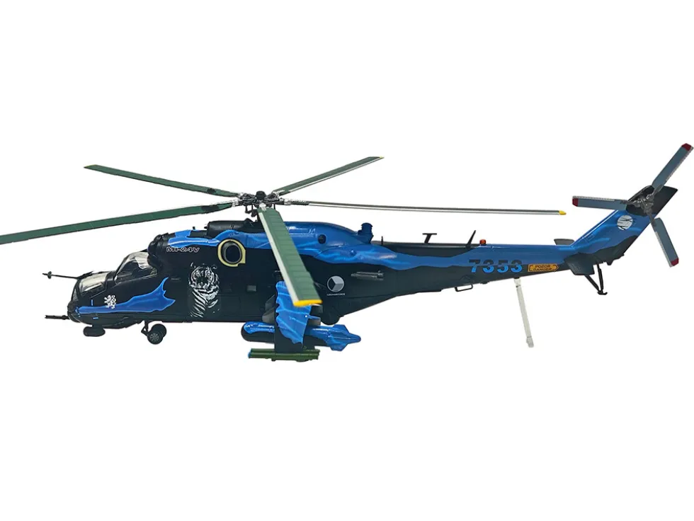 Mil Mi-24V Hind-E Helicopter "7353, 231 Squadron, 23 Wing, NATO Tiger Meet, Turkey" (2005) Czech Air Force 1/48 Diecast Model by Bless Wing