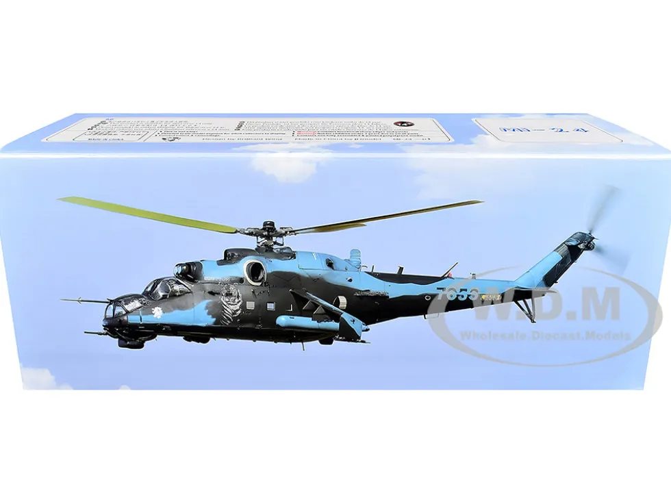 Mil Mi-24V Hind-E Helicopter "7353, 231 Squadron, 23 Wing, NATO Tiger Meet, Turkey" (2005) Czech Air Force 1/48 Diecast Model by Bless Wing