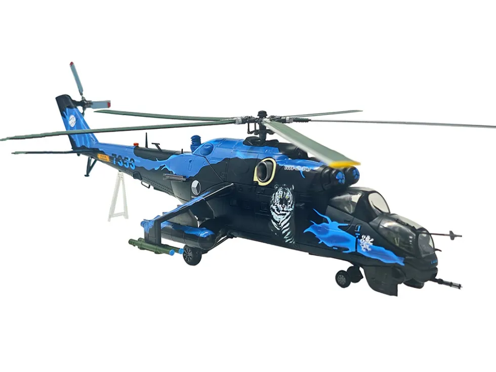 Mil Mi-24V Hind-E Helicopter "7353, 231 Squadron, 23 Wing, NATO Tiger Meet, Turkey" (2005) Czech Air Force 1/48 Diecast Model by Bless Wing