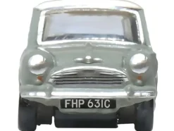 Mini Classic Tweed Gray with Cream Top 1/148 (N) Scale Diecast Model Car by Oxford Diecast