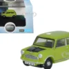Mini Cooper Lime Green with Matt Black 1/148 (N) Scale Diecast Model Car by Oxford Diecast