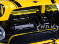 Mini Cooper S Countryman Roof Rack Accessories Yellow Metallic and Black City Classics Series 1/24 Diecast Model Car Motormax 79752