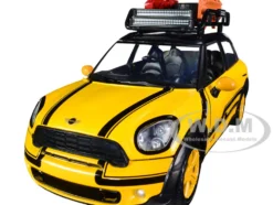 Mini Cooper S Countryman Roof Rack Accessories Yellow Metallic and Black City Classics Series 1/24 Diecast Model Car Motormax 79752