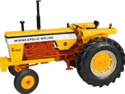 Minneapolis Moline G1000 Open Station 2WD Tractor Yellow with Brown Frame "Classic Series" 1/16 Diecast Model by SpecCast
