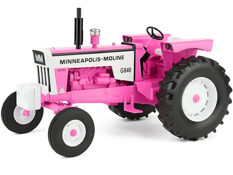 Minneapolis Moline G840 Open Station Wide Front Tractor Hot Pink "Classic Series" 1/16 Diecast Model by SpecCast