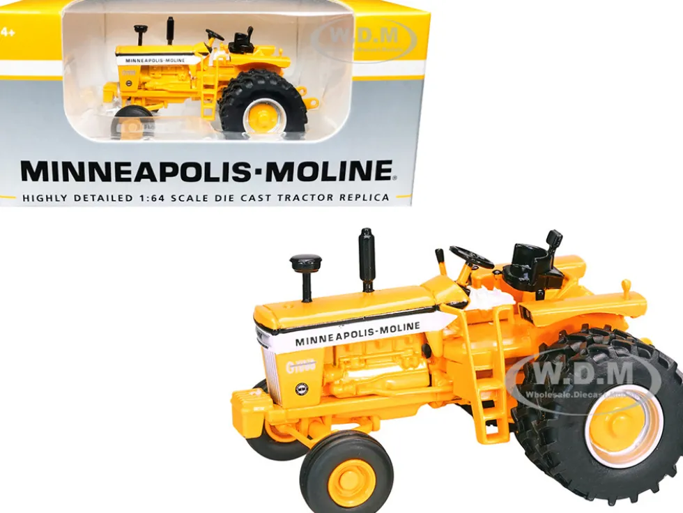 Minneapolis Moline G1000 Vista Tractor Dual Wheels Yellow 1/64 Diecast Model SpecCast SCT785