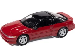 1991 Mitsubishi Eclipse GSX Maranello Red with Black Top "Import Legends" Series 1/64 Diecast Model Car by Auto World