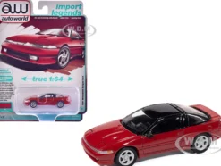 1991 Mitsubishi Eclipse GSX Maranello Red with Black Top