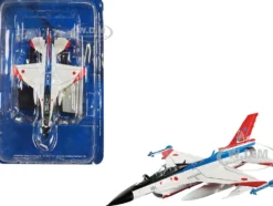 Mitsubishi F 2B Fighter Aircraft Air Development and Test Wing 60th Anniversary 2015 Japan Air Self Defense Force 1/100 Diecast Model Hachette Collections HADC44