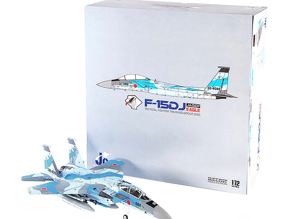 Mitsubishi F-15DJ Eagle Fighter Plane JASDF Japan Air Self-Defense Force Tactical Fighter Training Group 2020 1/72 Diecast Model JC Wings JCW-72-F15-018