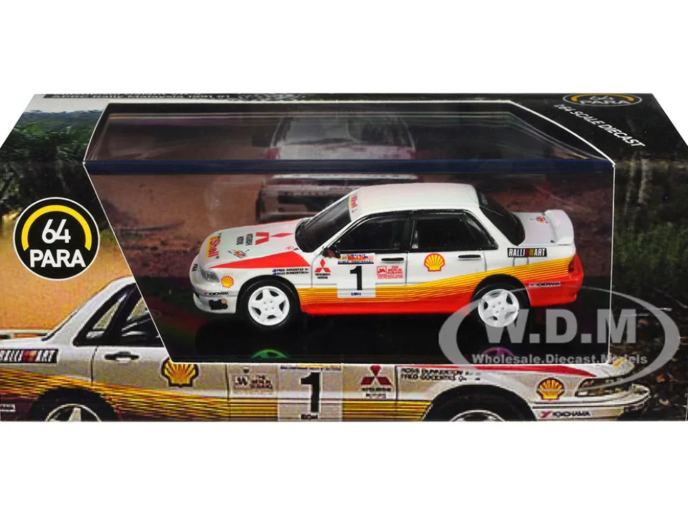 Mitsubishi Galant VR-4 RHD (Right Hand Drive) #1 Ross Dunkerton - Fred Gocentas Winner "APRC Rally Malaysia" (1991) 1/64 Diecast Model Car by Paragon Models