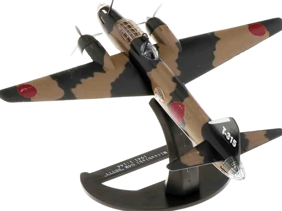 Mitsubishi G4M Bomber Aircraft Betty Takao Kokutai Philippines Imperial Japanese Navy 1941 Planes of World War II Series 1/144 Diecast Model Airplane Luppa LCM011