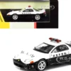 Mitsubishi GTO RHD Right Hand Drive Japanese Police White Black 1/64 Diecast Model Car Paragon Models PA-65136