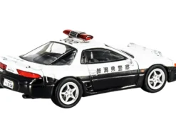 Mitsubishi GTO RHD Right Hand Drive Japanese Police White Black 1/64 Diecast Model Car Paragon Models PA-65136