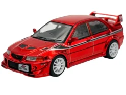 Mitsubishi Lancer Evolution VI RHD (Right Hand Drive) "Tommi Makinen Edition" Red Chrome "Hobby Expo China 2026" 1/64 Diecast Model Car by Works Model