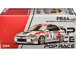 Mitsubishi Lancer Evolution IV RHD (Right Hand Drive) #1 Tommi Makinen - Seppo Harjanne Winner "Rally de Catalunya" (1997) 1/64 Diecast Model Car by Pop Race
