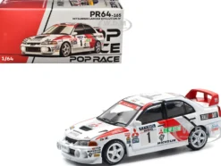 Mitsubishi Lancer Evolution IV RHD (Right Hand Drive) #1 Tommi Makinen - Seppo Harjanne Winner "Rally de Catalunya" (1997) 1/64 Diecast Model Car by Pop Race