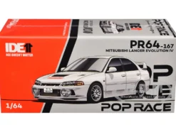 Mitsubishi Lancer Evolution IV RHD (Right Hand Drive) White "Indonesia Diecast Expo 2024 Exclusive" 1/64 Diecast Model Car by Pop Race