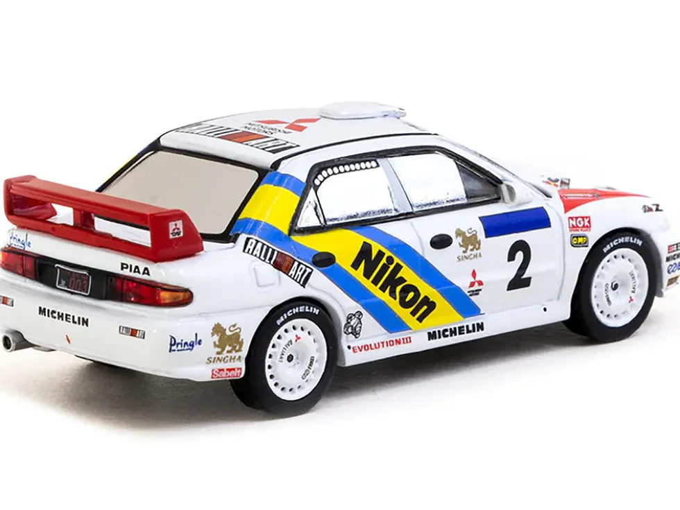 Mitsubishi Lancer Evolution III #2 Kenneth Eriksson - Staffan Parmander Winner "Hong Kong-Beijing Rally" (1995) "Global64" Series 1/64 Diecast Model by Tarmac Works