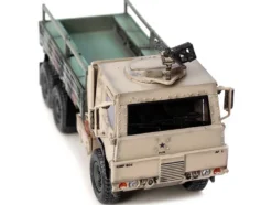 M1083 MTV Medium Tactical Vehicle Armored Cab Cargo Truck with Turret NATO Camouflage US Army Armor Premium Series 1/72 Diecast Model Panzerkampf 12219PB