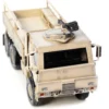 M1083 MTV Medium Tactical Vehicle Armored Cab Cargo Truck with Turret Desert Camouflage US Army Armor Premium Series 1/72 Diecast Model Panzerkampf 12219PA