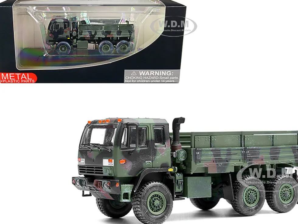 M1083 MTV Medium Tactical Vehicle Standard Cargo Truck NATO Camouflage US Army Armor Premium Series 1/72 Diecast Model Panzerkampf 12218PA