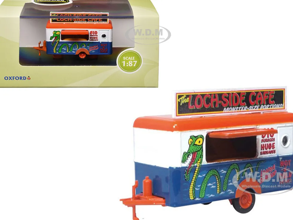 Mobile Food Trailer "Loch-Side Cafe" 1/87 (HO) Scale Diecast Model by Oxford Diecast