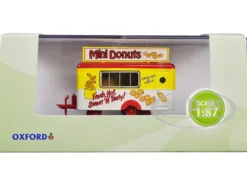 Mobile Food Trailer Mini Donuts 1/87 (HO) Scale Diecast Model Oxford Diecast 87TR019