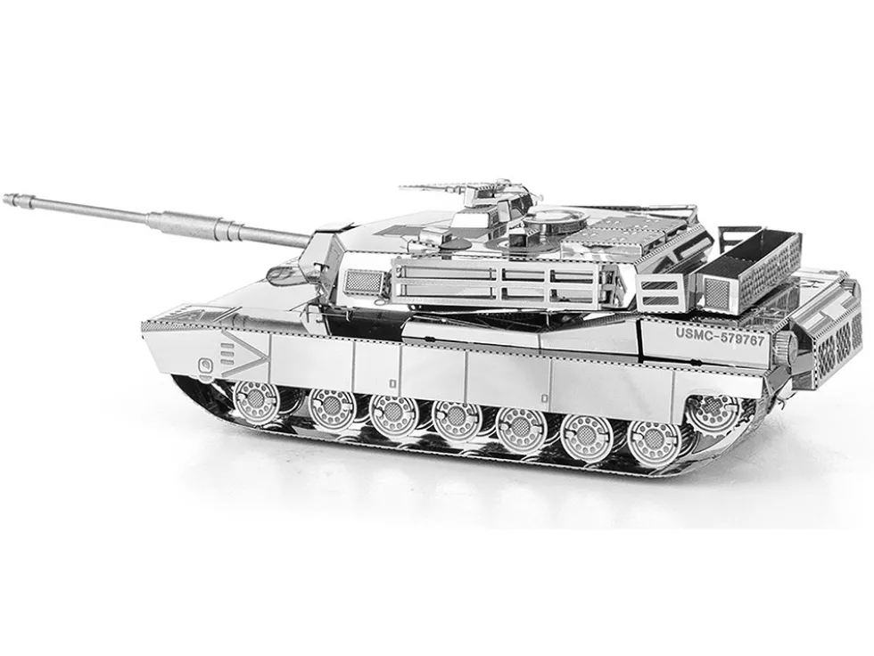 Model Kit American M1 Abrams Tank (Moderate Difficulty) Steel Model by Metal Earth