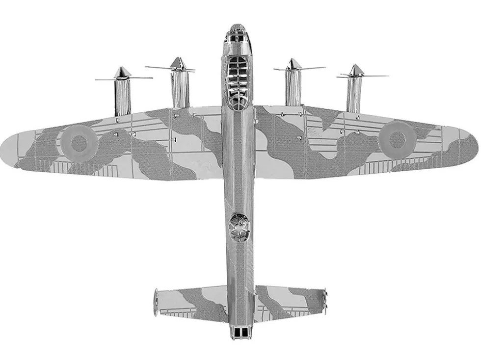 Model Kit Avro Lancaster Bomber Aircraft "Royal Air Force" (Moderate Difficulty) Steel Model by Metal Earth