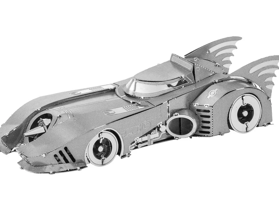 Model Kit 1989 Batmobile "Batman" (1989) Movie (Challenging Difficulty) Steel Model by Metal Earth