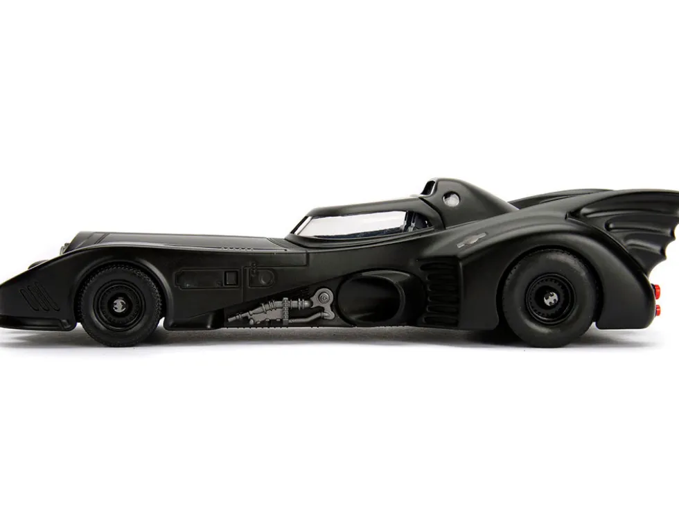Model Kit Batmobile Matt Black Batman Diecast Figure Batman 1989 Movie Build N' Collect 1/24 Diecast Model Car Jada 30874