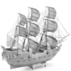 Model Kit Black Pearl Ship (Challenging Difficulty) Steel Model by Metal Earth