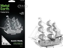Model Kit Black Pearl Ship (Challenging Difficulty) Steel Model by Metal Earth