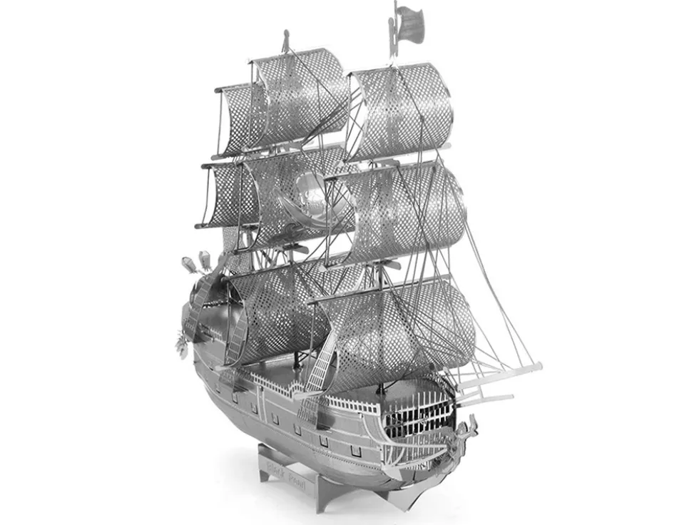 Model Kit Black Pearl Ship (Challenging Difficulty) Steel Model by Metal Earth