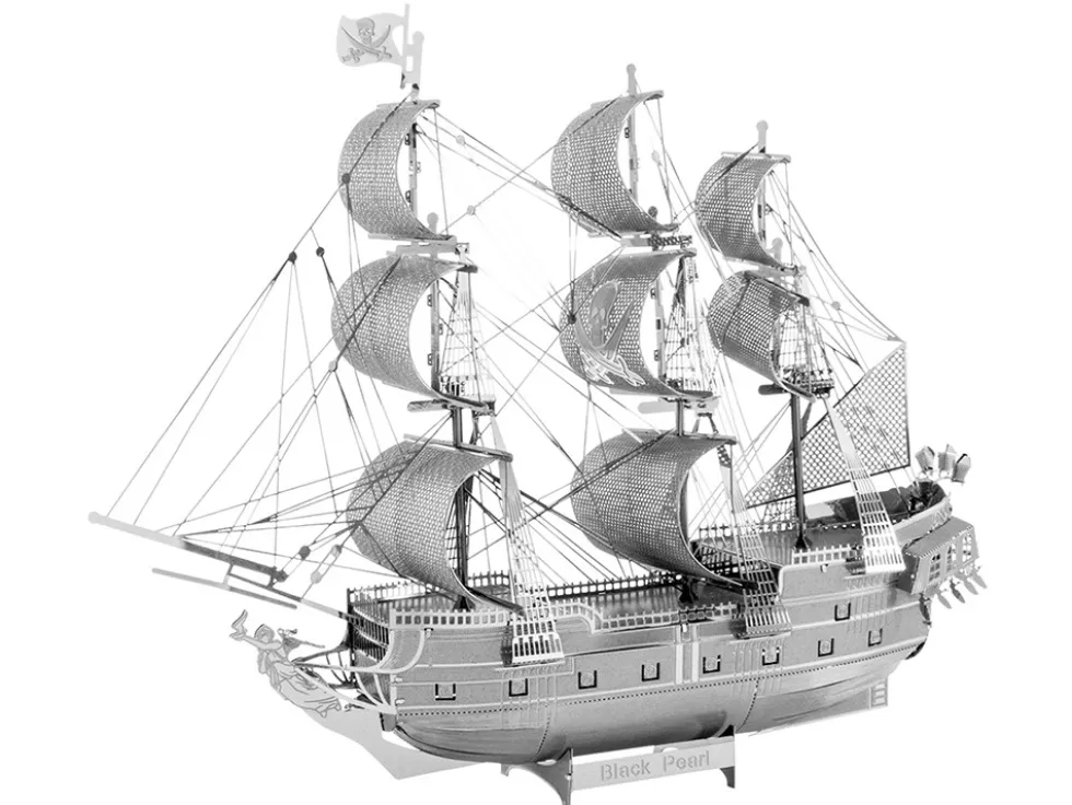 Model Kit Black Pearl Ship (Challenging Difficulty) Steel Model by Metal Earth
