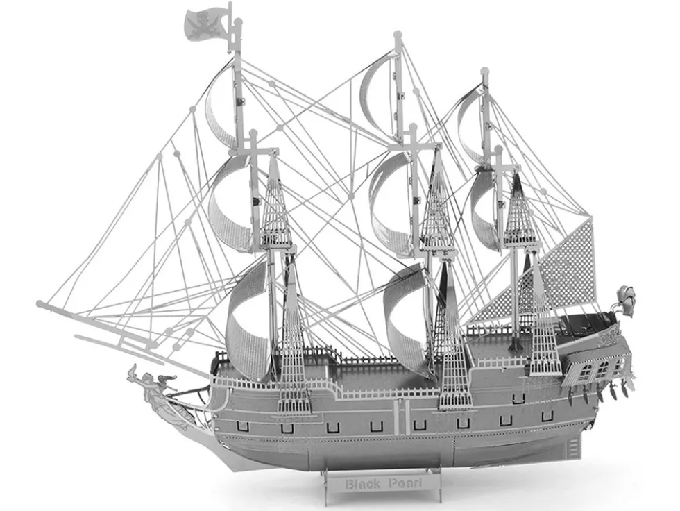 Model Kit Black Pearl Ship (Challenging Difficulty) Steel Model by Metal Earth