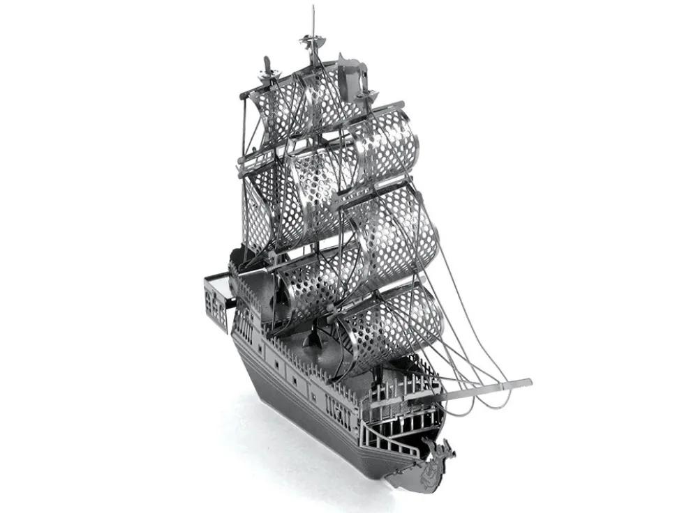 Model Kit Black Pearl Ship (Moderate Difficulty) Steel Model by Metal Earth