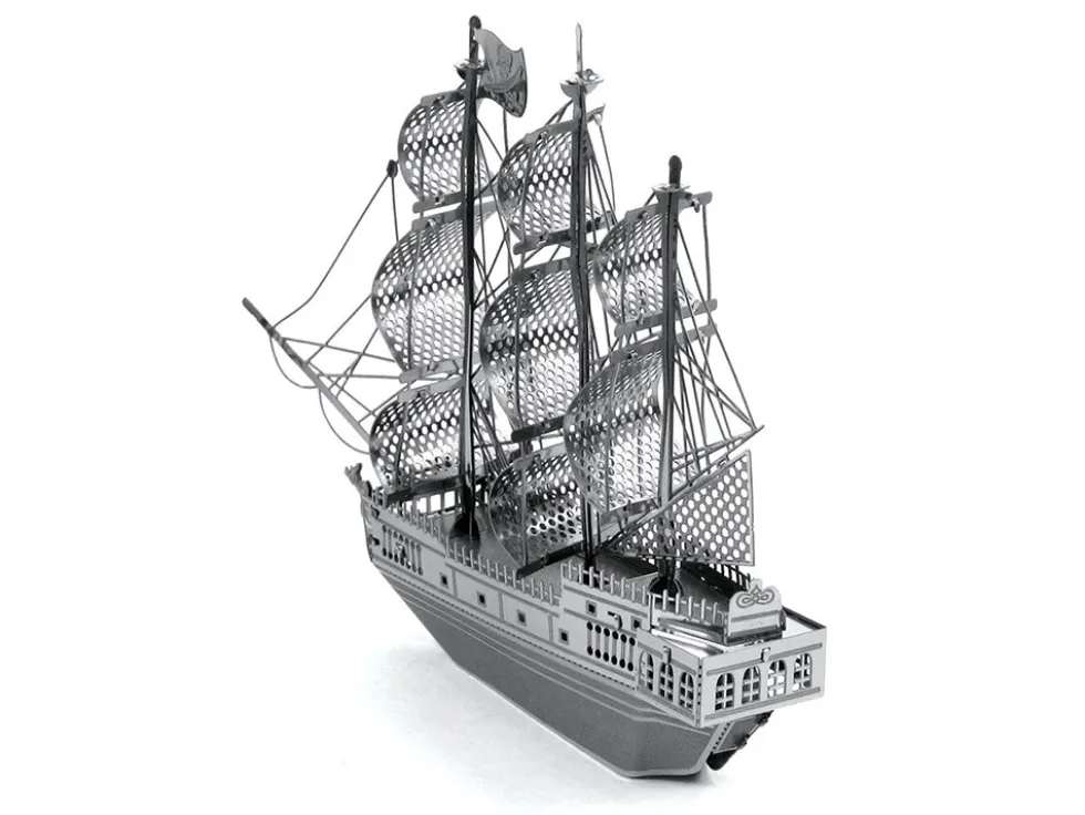 Model Kit Black Pearl Ship (Moderate Difficulty) Steel Model by Metal Earth