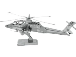 Model Kit Boeing AH-64 Apache Attack Helicopter (Moderate Difficulty) Steel Model by Metal Earth