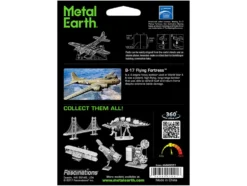 Model Kit Boeing B-17 Flying Fortress Bomber Aircraft (Moderate Difficulty) Steel Model by Metal Earth