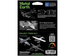 Model Kit Boeing B-17 Flying Fortress Bomber Aircraft "World War II" United States Army Air Forces (Challenging Difficulty) Steel Model by Metal Earth