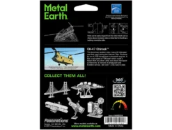 Model Kit Boeing CH-47 Chinook Transport Helicopter (Moderate Difficulty) Steel Model by Metal Earth