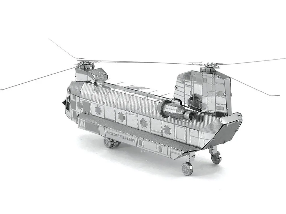 Model Kit Boeing CH-47 Chinook Transport Helicopter (Moderate Difficulty) Steel Model by Metal Earth